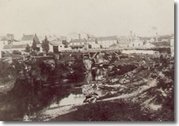 Quivering, Village of Fergus & River 1870
